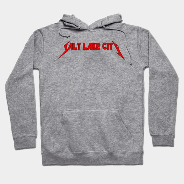 Salt Lake City - Typography Art Hoodie by Nebula Station